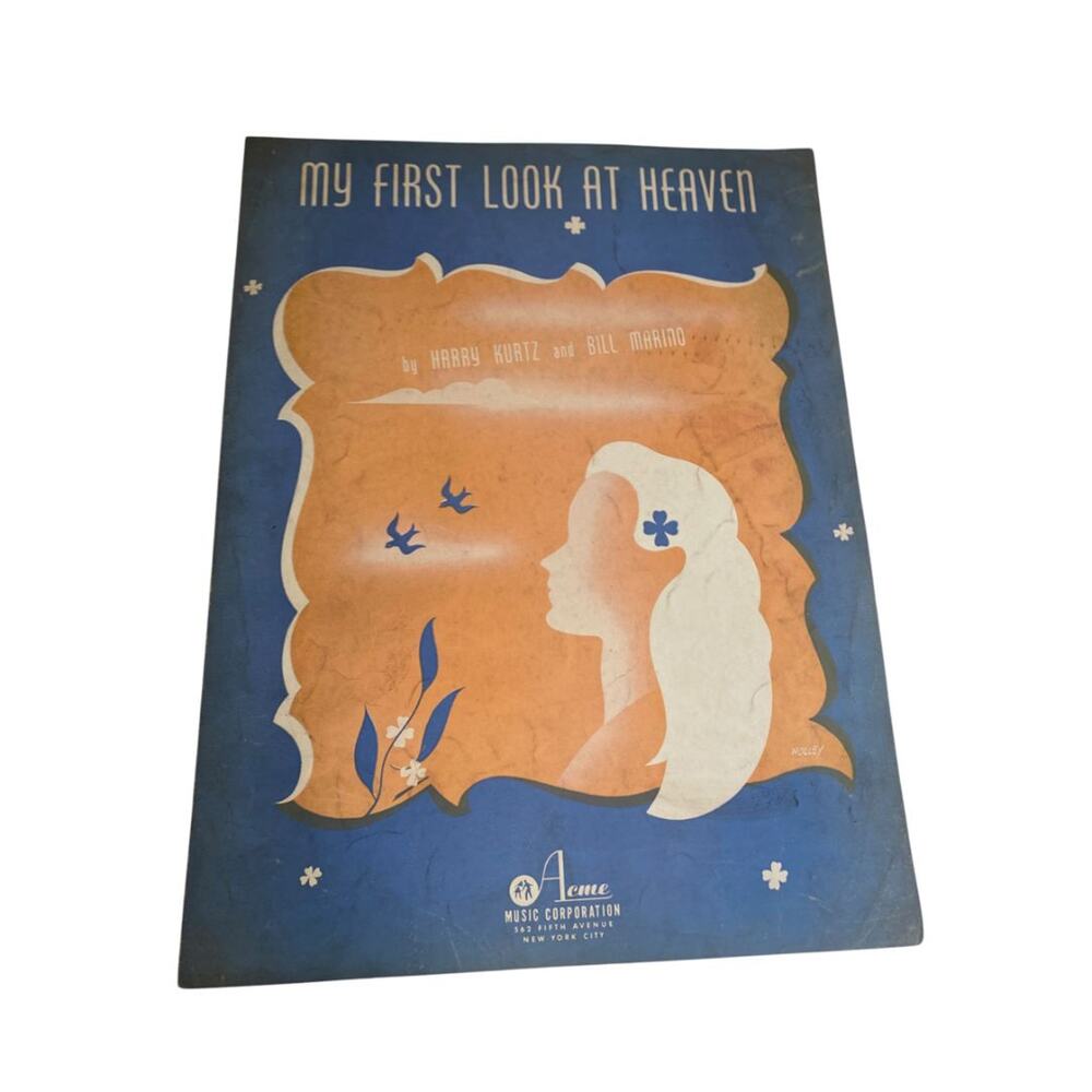 1943 My First Look at Heaven Sheet Music Kurtz Marino Acme Music